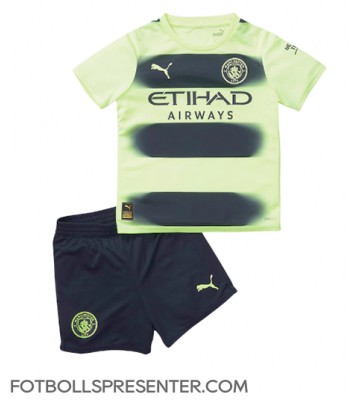 Manchester City Tredje tröja Barn 2022-23 Kortärmad (+ korta byxor)